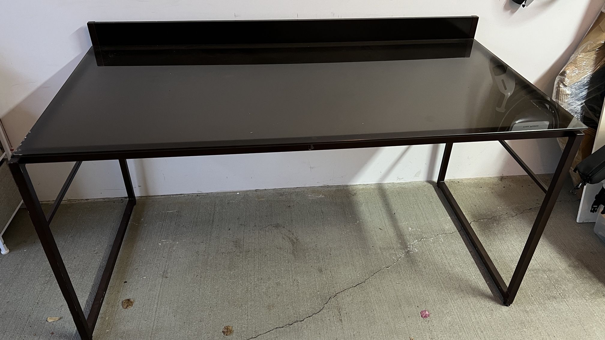 Blu Dot Glass Table / Desk - Collapsible Foldable