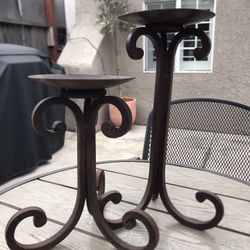 Cast Iron Candle Holders