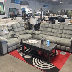 Reclining Sofa Loveseat! $1,999! ❤️🏠📱