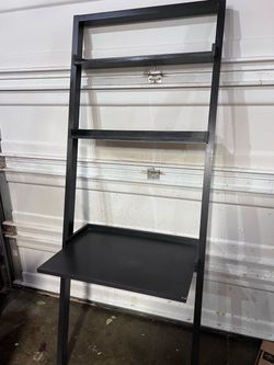 Crate & Barrel 3-Shelf Desk Ladder in Dark Espresso Color  Located in concord  Some very minor scratches  No other damages/wobbling Has been disassemb