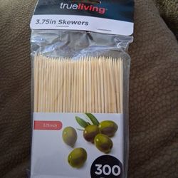 4 Pkgs Good Cook Essentials 4 Inch Skewer Sticks, 300 ct
