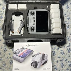 DJI mini 4 pro with 8 batteries