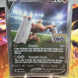 Pokemon TCG Conkeldurr V 074/078 Pokémon GO Full Art Holo Rare