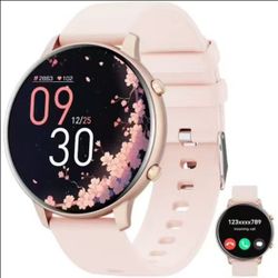 smart watch for Women, Compatible with Android and iPhone Devices, Featuring Fitness Tracker, 1.39-inch