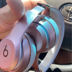 Beats Headphones Bluetooth Pink