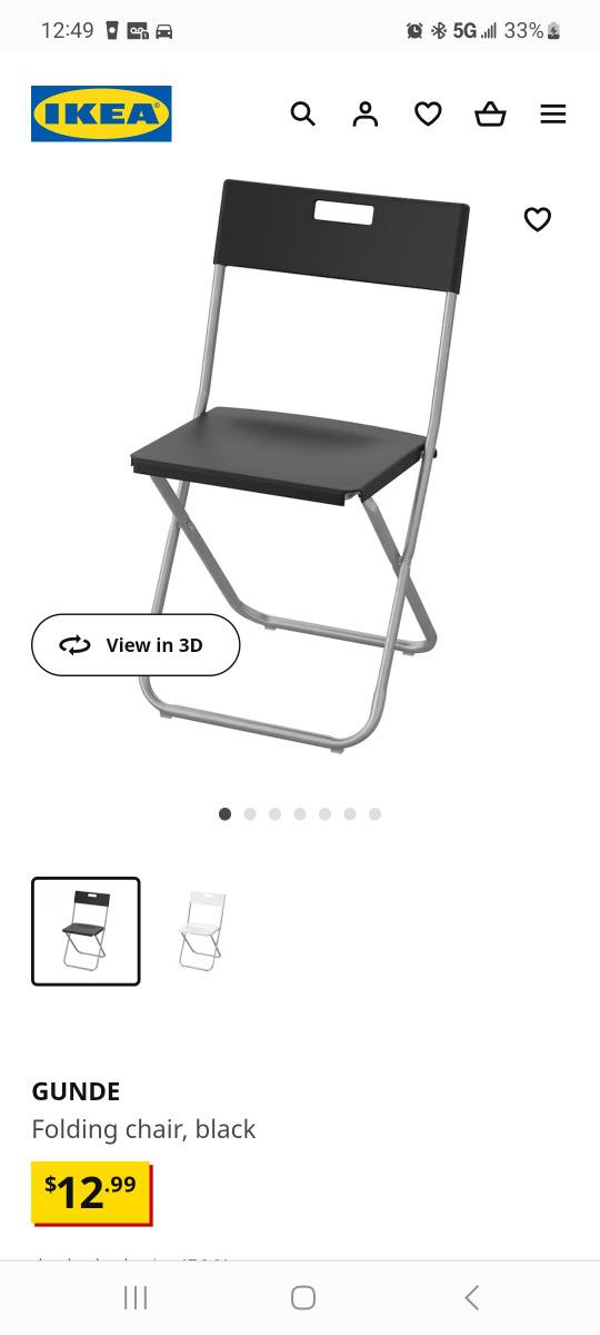 Foldable Ikea Chairs