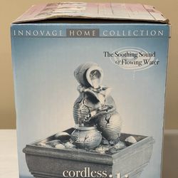 NEW!! SMALL, CORDLESS, TABLETOP POTTERY FOUNTAIN  - firm price
