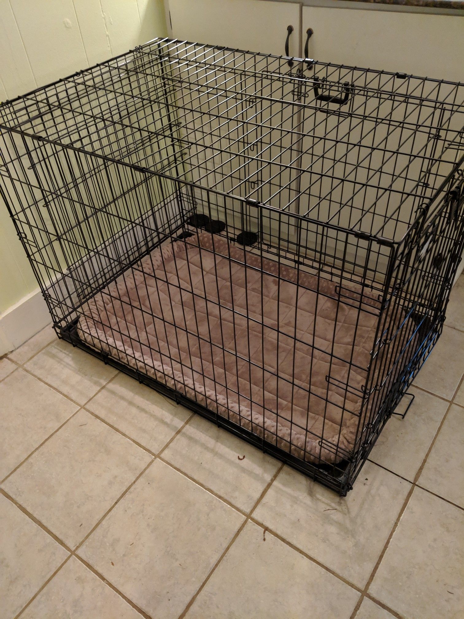 Large Double Door Wire Dog Crate