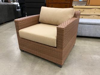 NEW! TK CLASSICS Laguna Patio Wicker Club Chair in Wheat (Southcenter Store)