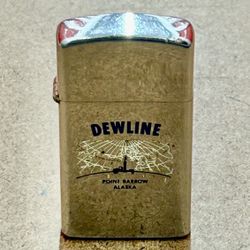 Vintage POINT BARROW ALASKA “Slim” ZIPPO Lighter 👀 (please read description)