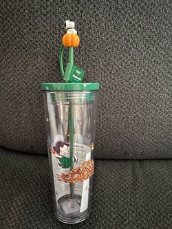 Starbucks x Peanuts Fall Tumbler with Snoopy Straw Topper