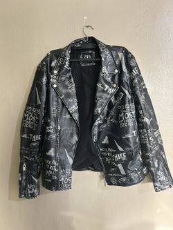 Zara Leather Jacket Size Medium