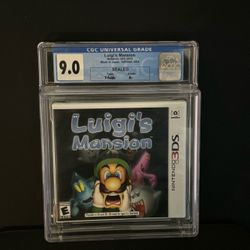 Nintendo 3DS Game CGC UNIVERSAL GRADE Luigi's Mansion Nintendo 3DS, 2018 - CGC GRADED 9 NEW & Sealed