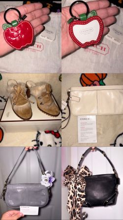 BUNDLE OF PURSES, HEELS, CLUTCHES