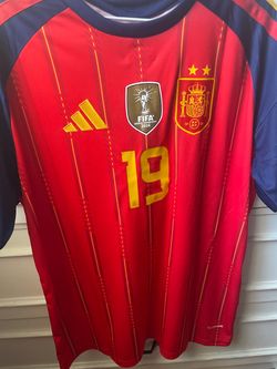 Spain World Cup jersey #19 Lamine Yamal sizes L, XL