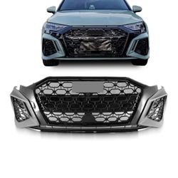 New For 2021 2022 2023 Audi A3 Upgrade to RS3 Style Front Bumper Body Kit