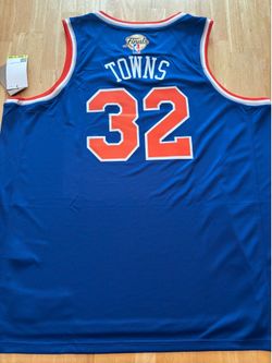 Karl Anthony Towns New York KNICKS 2026 FINALS BLUE JERSEY. Brand New!!
