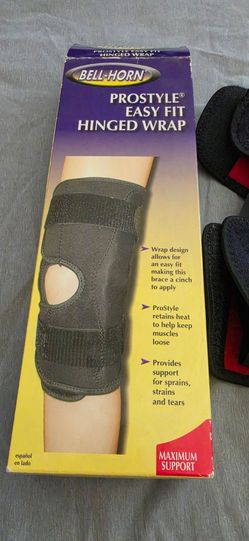 Bell-horn easy fit hinged wrap knee brace size M