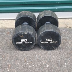 Iron Grip Dumbbells-90lbs Cash or Zelle 