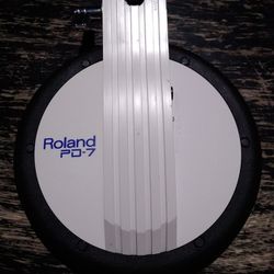 Roland Pd-7 8" Electric Rubber Snare Tom Drum Pad Trigger For Electronic Drumset Set Kit 