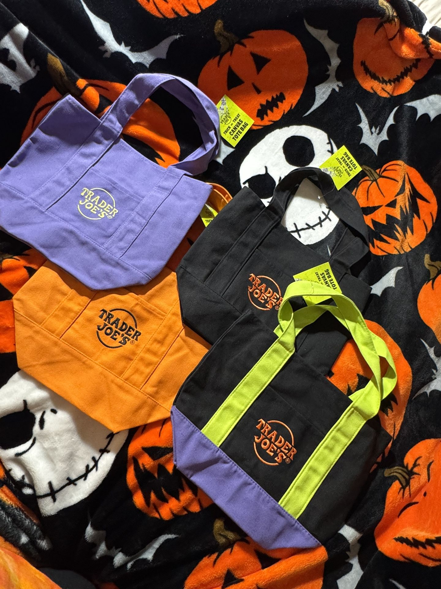 Trader Joe’s Halloween Tote Canvas Bags 🎃