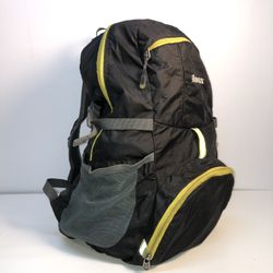 Homdox Foldable Black Sports Backpack - Lightweight Packable Foldable Rucksack