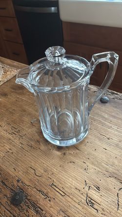 Vintage art deco glass pitcher