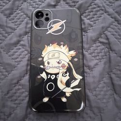 Pikachu/naruto iPhone 11 Phone Case 