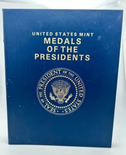 United States Mint Medals Of The Presidents Album.
