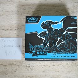 Pokémon Black Bolt Pokémon Center ETB