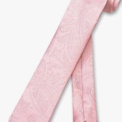 Elegant Pink Paisley Tie