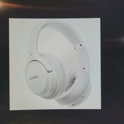 White Bluetooth Over Ear Headphones, 65 Hour Playtime Built In Mic 5.3 Bluetooth