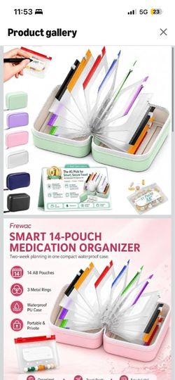 14 Day Travel Pill Kit Personal Medicine