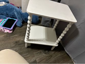 Small white table
