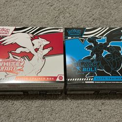 Pokemon SV White Flare & Black Bolt ETBs 