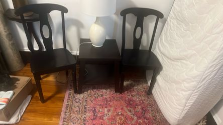 Antique Chairs And Coffee Table