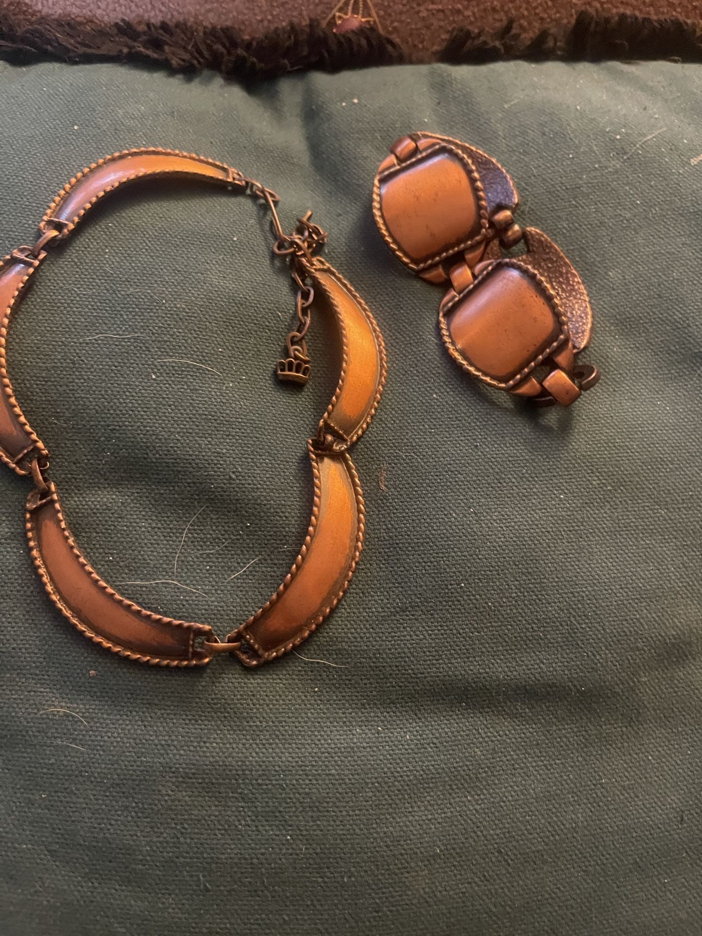 Copper Necklace And Bracelet Combo