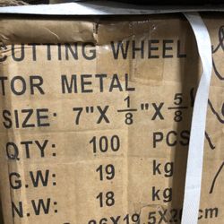 7”x1/8”x5/8 ( 100pcs ) Cutting Wheel For Metal