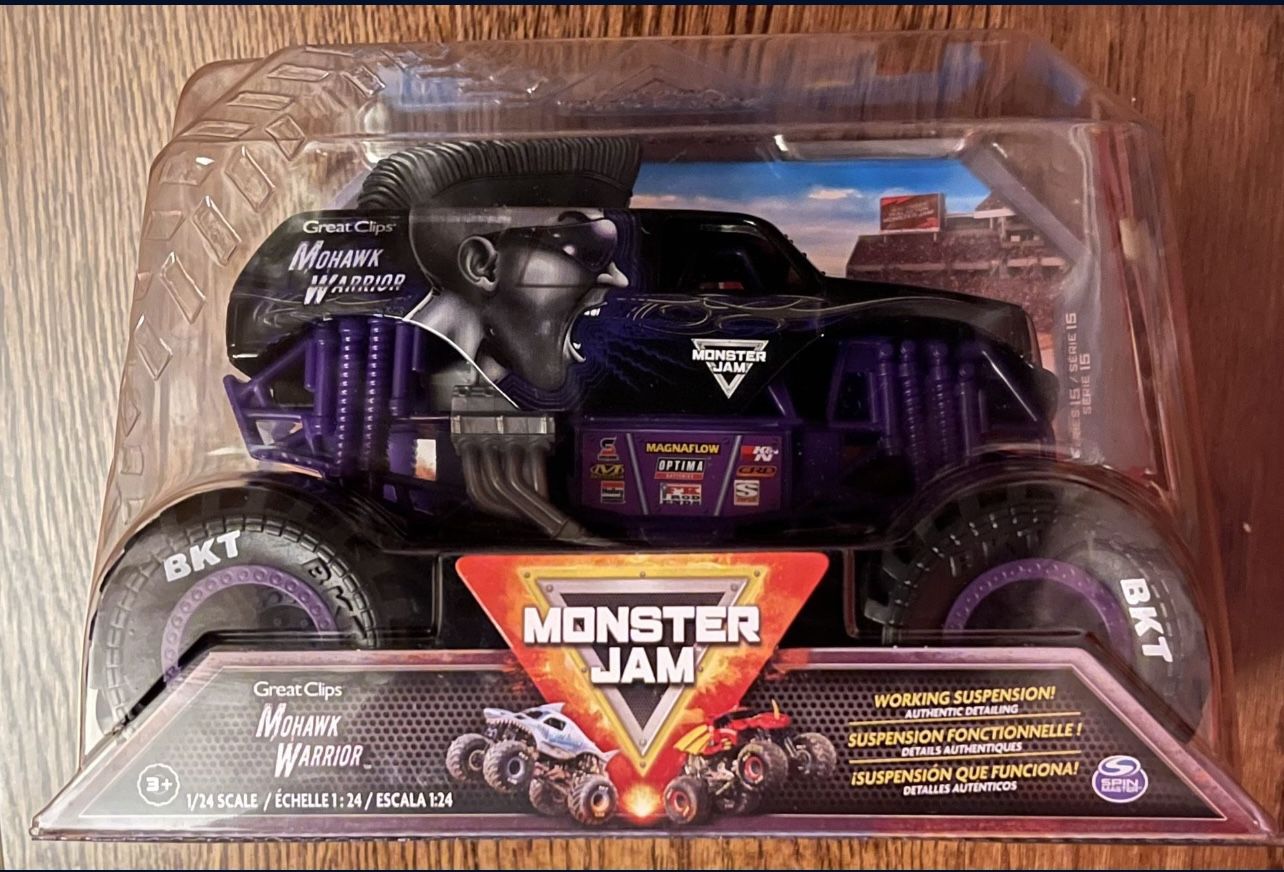 Monster Jam Great Clips Mohawk Warrior Series 15 New Release 2022