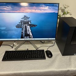 ***Windows 11 Pro Dell computer NVIDIA GeForce GT 730 NEW Viewsonic 32 INCH monitor Microsoft Office 2019 Professional Plus***