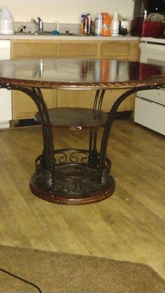 Kitchen Table With Glass