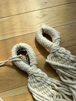 Fringed hammock in bag