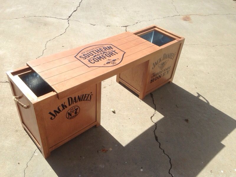 Jack Daniels cooler/bench