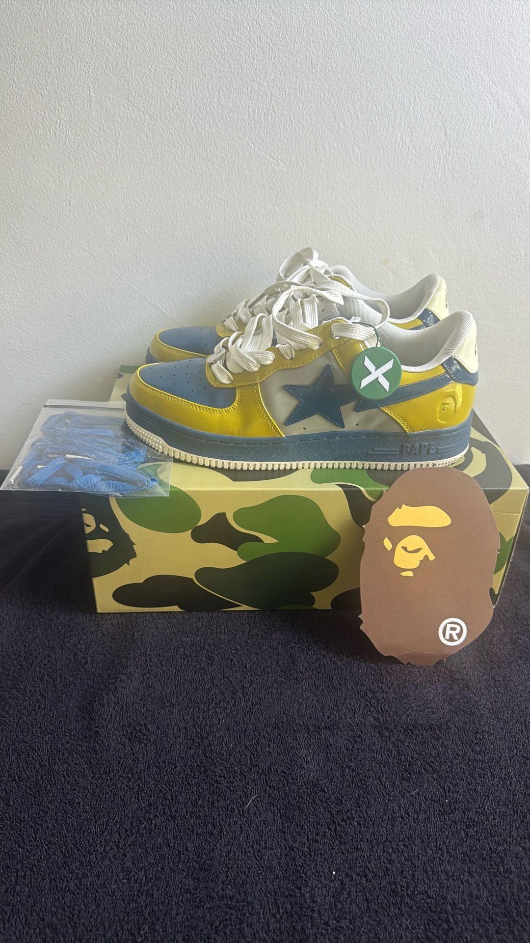 A Bathing Ape Bape Sta Nostalgic Blue Yellow