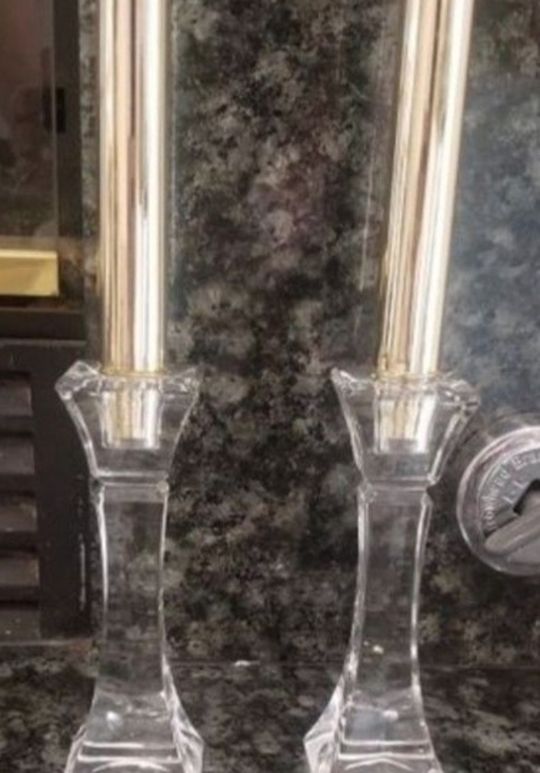 Crystal candle Holders