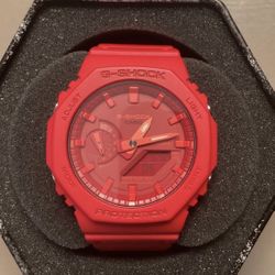 Casio G-Shock GA2100-4A Analog Digital Red Watch