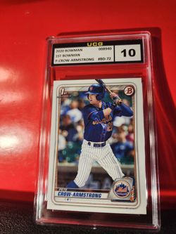 Pete Crow-Armstrong 2020 Bowman Draft #BD72 RC Rookie UCG  GEM MT 10