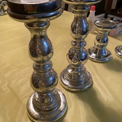 Sets  of  Glass Candle Holder  Mercury 