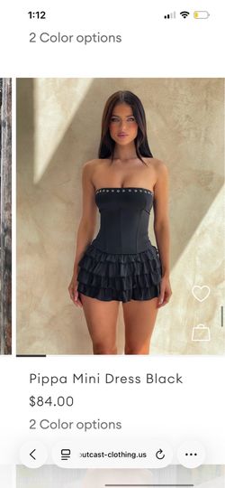 Black mini dress