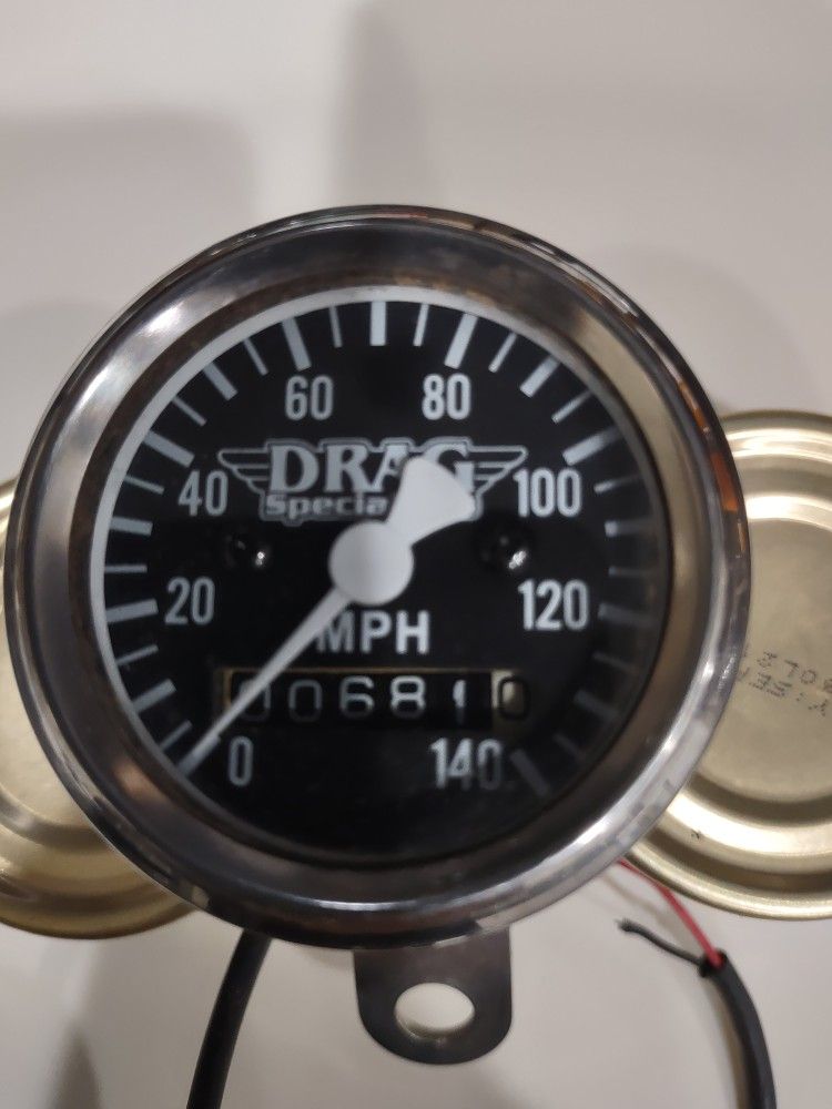 Rat Rod Motorcycle  Car Or Sand Rail Small Speedometer